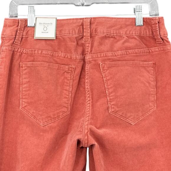 Chico's Pink Barely Flared 5 Pocket Button Closure‎ Corduroy Pants Size 4 (0) - Picture 3 of 9
